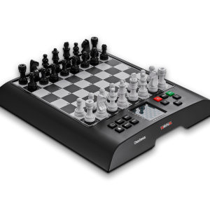 Vista frontal de computadora de ajedrez electrónico millennium chess genius